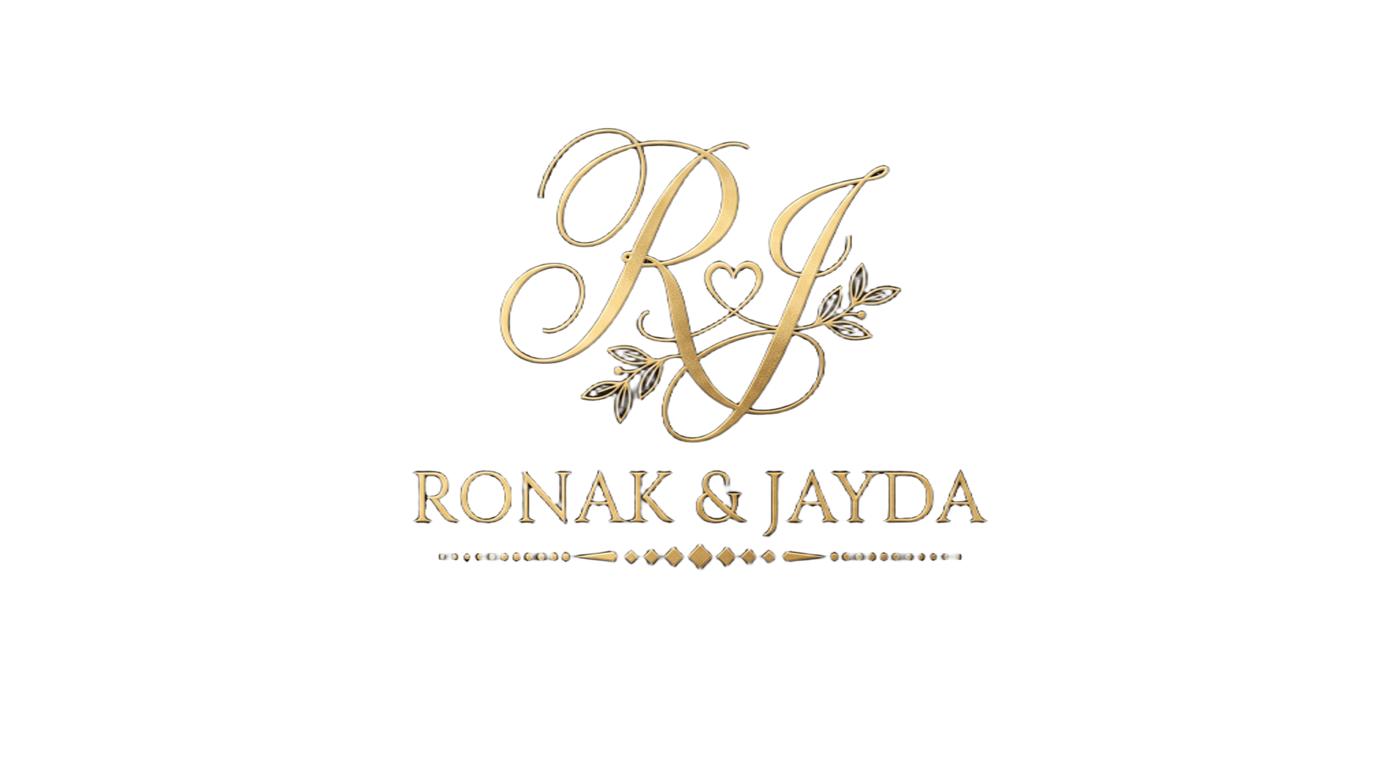 Ronak & Jayda Logo